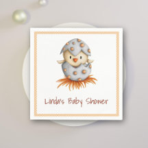 Minimalistischer neutraler Baby-Bird mit Babydusch