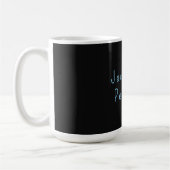 Minimalistischer neutraler schwarzer Elegant Moder Kaffeetasse (Links)