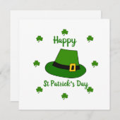Minimalistischer Niedlicher Happy St Patrick's Day (Vorne/Hinten)