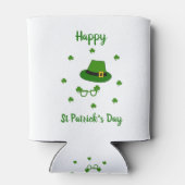 Minimalistischer Niedlicher Happy St Patrick's Day Dosenkühler (Rückseite)