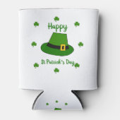 Minimalistischer Niedlicher Happy St Patrick's Day Dosenkühler (Vorderseite)