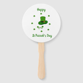 Minimalistischer Niedlicher Happy St Patrick's Day Fächer