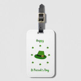 Minimalistischer Niedlicher Happy St Patrick's Day Gepäckanhänger