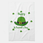 Minimalistischer Niedlicher Happy St Patrick's Day Geschirrtuch (Vertikal)