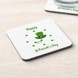 Minimalistischer Niedlicher Happy St Patrick's Day Getränkeuntersetzer