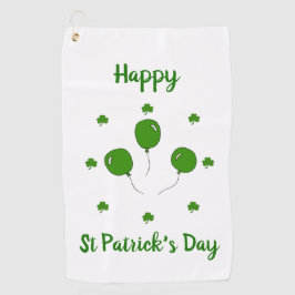 Minimalistischer Niedlicher Happy St Patrick's Day Golfhandtuch
