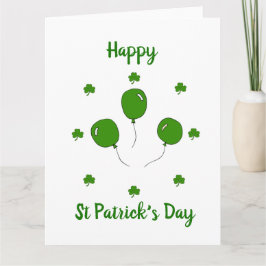 Minimalistischer Niedlicher Happy St Patrick's Day Karte
