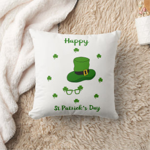 Minimalistischer Niedlicher Happy St Patrick's Day Kissen