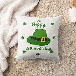 Minimalistischer Niedlicher Happy St Patrick's Day Kissen