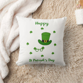 Minimalistischer Niedlicher Happy St Patrick's Day Kissen