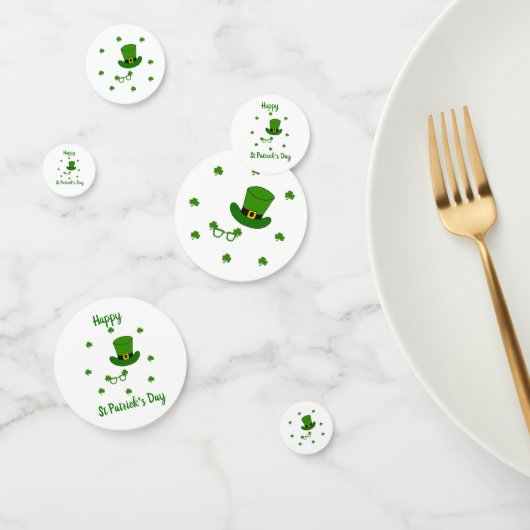Minimalistischer Niedlicher Happy St Patrick's Day Konfetti (Gruppe)