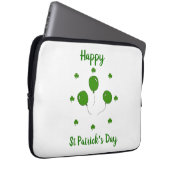 Minimalistischer Niedlicher Happy St Patrick's Day Laptopschutzhülle (Vorne Rechts)