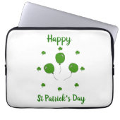 Minimalistischer Niedlicher Happy St Patrick's Day Laptopschutzhülle (Vorderseite)