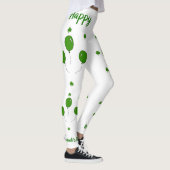 Minimalistischer Niedlicher Happy St Patrick's Day Leggings (Rechts)