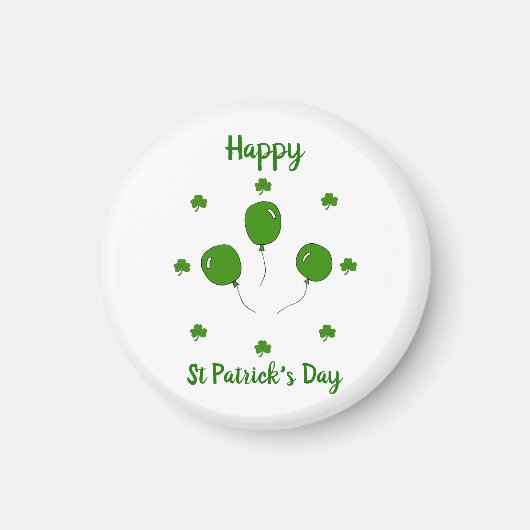 Minimalistischer Niedlicher Happy St Patrick's Day Magnet (Vorne)