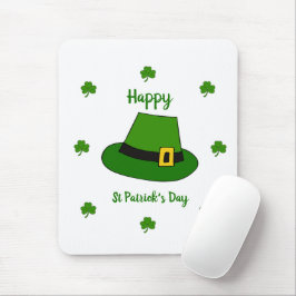 Minimalistischer Niedlicher Happy St Patrick's Day Mousepad