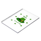 Minimalistischer Niedlicher Happy St Patrick's Day Notizblock (Linke Seite)