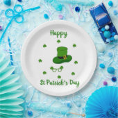 Minimalistischer Niedlicher Happy St Patrick's Day Pappteller (Party)