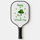 Minimalistischer Niedlicher Happy St Patrick's Day Pickleball Schläger (Vorderseite)