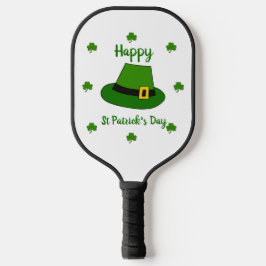 Minimalistischer Niedlicher Happy St Patrick's Day Pickleball Schläger