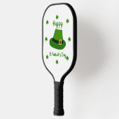 Minimalistischer Niedlicher Happy St Patrick's Day Pickleball Schläger (Links)