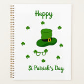 Minimalistischer Niedlicher Happy St Patrick's Day Planer (Vorderseite)