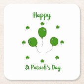 Minimalistischer Niedlicher Happy St Patrick's Day Rechteckiger Pappuntersetzer (Vorderseite)