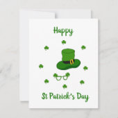 Minimalistischer Niedlicher Happy St Patrick's Day RSVP Karte (Vorderseite)