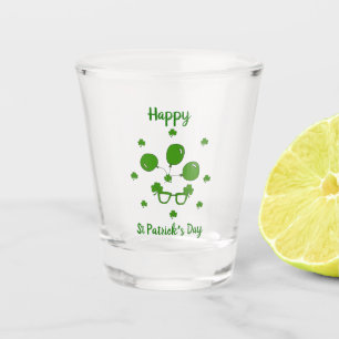 Minimalistischer Niedlicher Happy St Patrick's Day Schnapsglas