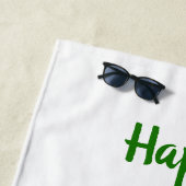 Minimalistischer Niedlicher Happy St Patrick's Day Strandtuch (Beispiel)