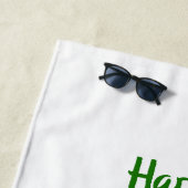 Minimalistischer Niedlicher Happy St Patrick's Day Strandtuch (Beispiel)