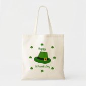 Minimalistischer Niedlicher Happy St Patrick's Day Tragetasche (Vorne)