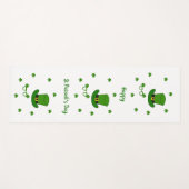 Minimalistischer Niedlicher Happy St Patrick's Day Yogamatte (Vorderseite (Horizontal))