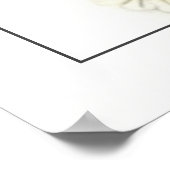 Minimalistischer Niedlicher Hochzeitsempfang Poster (Ecke)