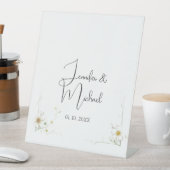 Minimalistischer Niedlicher Hochzeitsempfang Sockelschild (In Situ)