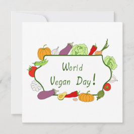 Minimalistischer Niedlicher Welttag für Vegetarier