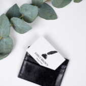 Minimalistischer Notar-Agent Quill Ink Visitenkarte