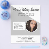 Minimalistischer Notar Mobile Services Foto Flyer (Einzeln)