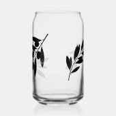Minimalistischer Olivenzweig Glas (Links)