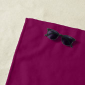 Minimalistischer Om-Handschrift-Personalisiert Strandtuch (Beispiel)