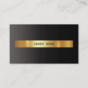 Minimalistischer Ombre Black Vip Golden Foil Vip Visitenkarte