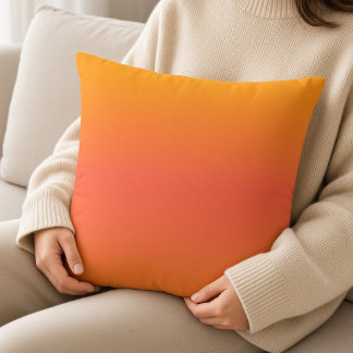 Minimalistischer Ombre Vibrant Sunset Kissen