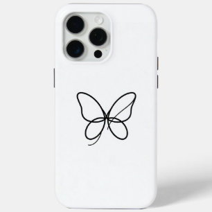 Minimalistischer One-Line-Schmetterling-iPhone-Cas Case-Mate iPhone Hülle