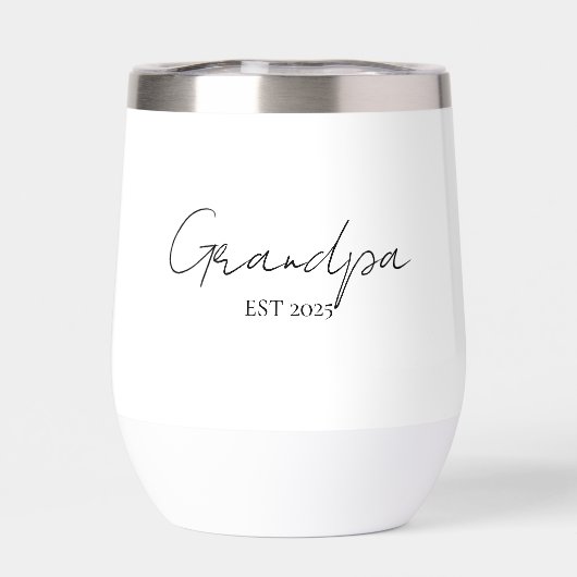 Minimalistischer Opa EST 2025 | Neues Opa-Geschenk (Rückseite)