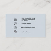 Minimalistischer Opalstein Visitenkarte (Rückseite)