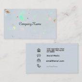 Minimalistischer Opalstein Visitenkarte (Vorne/Hinten)