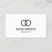 Minimalistischer Optometriker-Augen-Doktor Visitenkarte (Vorderseite)