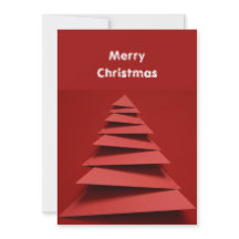 Minimalistischer Origami-Papier-Weihnachtsbaum auf