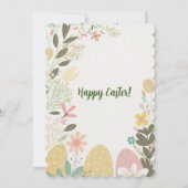 🌼 Minimalistischer Osterbrunch & Eierjagd Einladung (Rückseite)