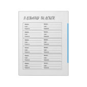 Minimalistischer Passwort-Tracker  Notizblock (Rotiert)
